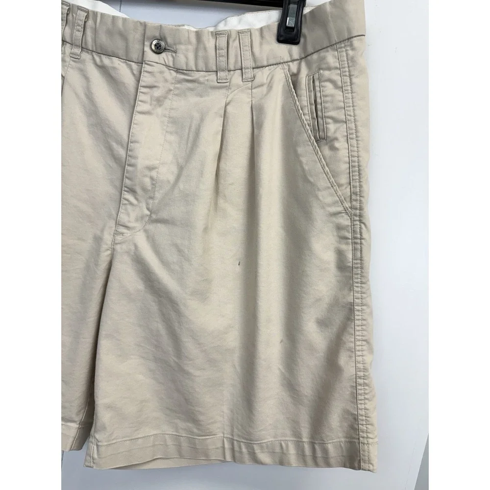 Austin Reed‎ London Chino Golf Shorts Men's Size 38 Pleated 8'' Inseam Stretch